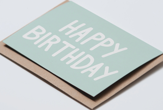 Coocachuu - Happy Birthday Green and Purple Greeting Card