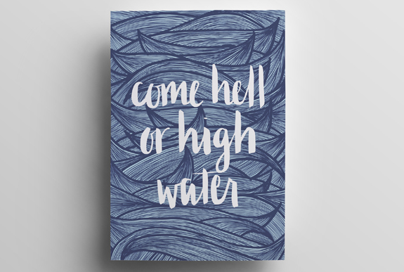 Coocachuu - Come Hell or high water Print