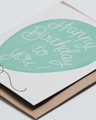 Coocachuu - Balloon Birthday Card