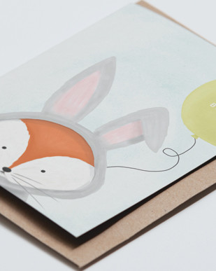 Coocachuu - Fox Birthday Card