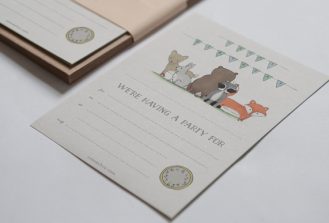 Coocachuu - Abby woodland Party Invites