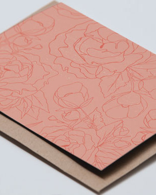 coocachuu - pink flowers card