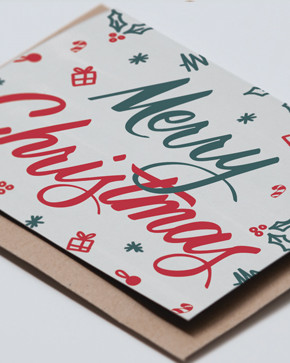 Coocachuu - Merry Christmas hand drawn christmas card