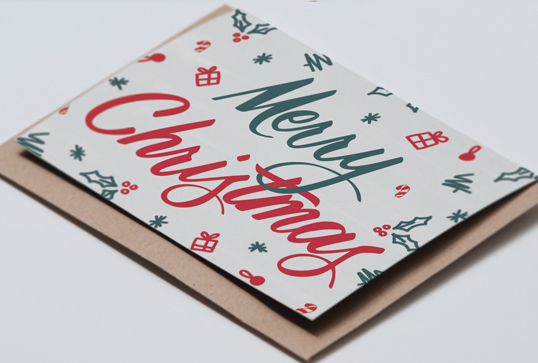 Coocachuu - Merry Christmas hand drawn christmas card