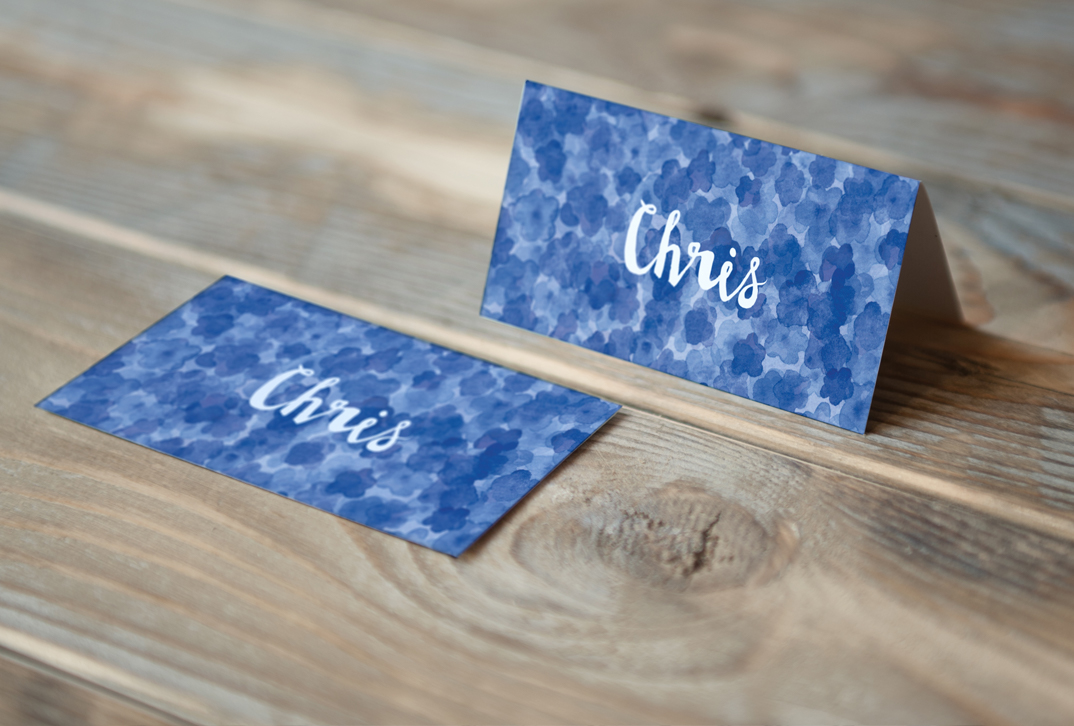 Coocachuu Bessie Floral Watercolour Place cards