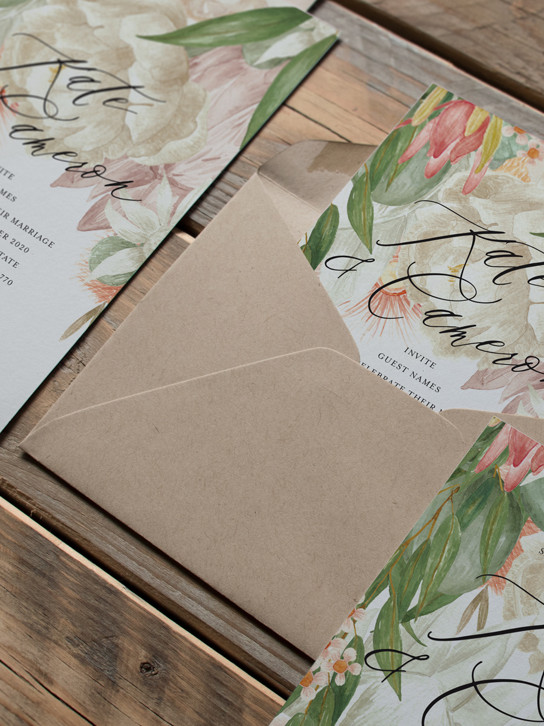 Coocachuu Sophie Australian Natives Invitation Suite