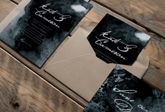 Coocachuu Nicole Ink Invitations Suite