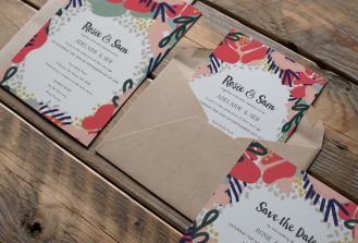 Coocachuu Rosie Invitation Suite
