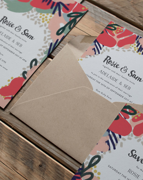 Coocachuu Rosie Invitation Suite